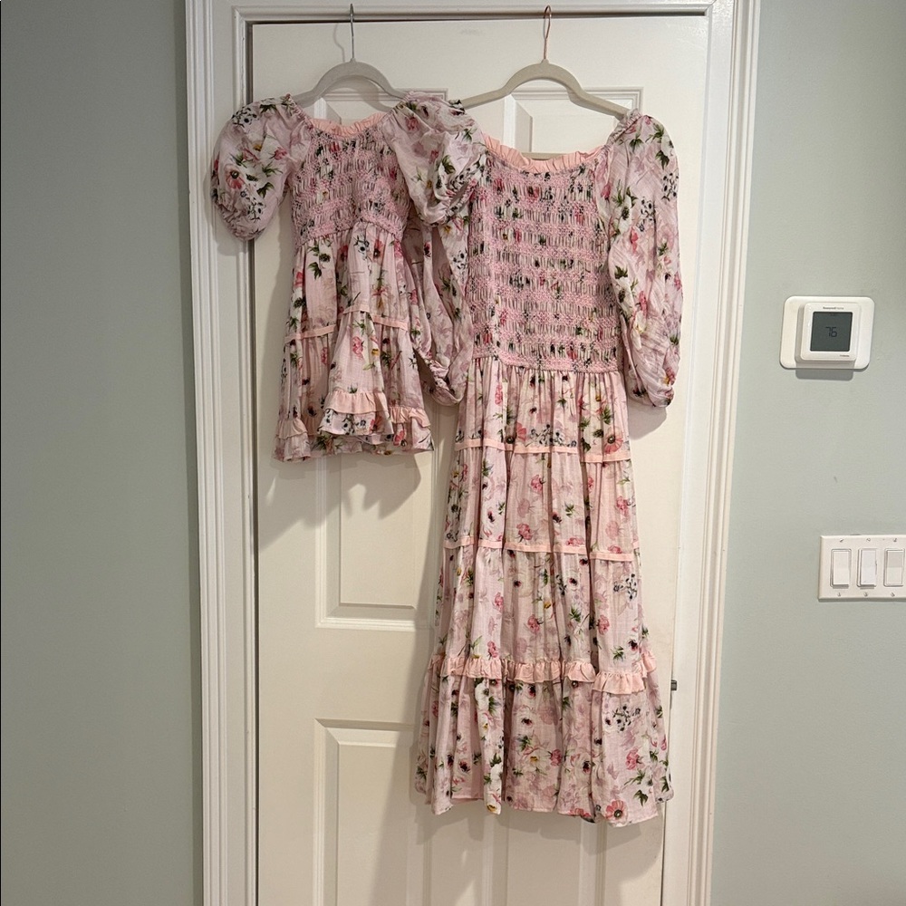 Floral Pink Kids Dress Set